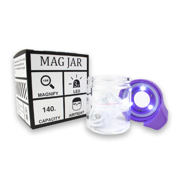 THE STICKER CARTEL MAGJAR W/LED LIGHT 140ml GLASS STORAGE JAR